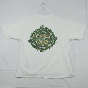 Vintage y2k 2000s Ground Zero Point of Impact Cyber Punk Thrashed Men's XL Shirt